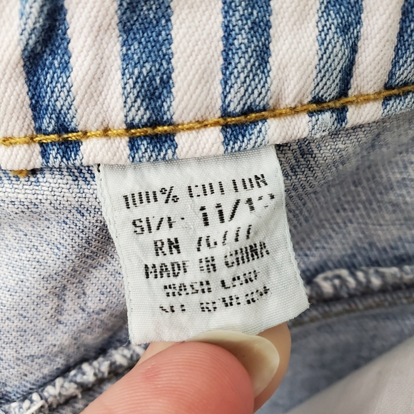 Rare 1990s Vintage Dakota Blue Basics Jeans HighRise Slim Light Wash size 11/12 - Picture 6 of 6